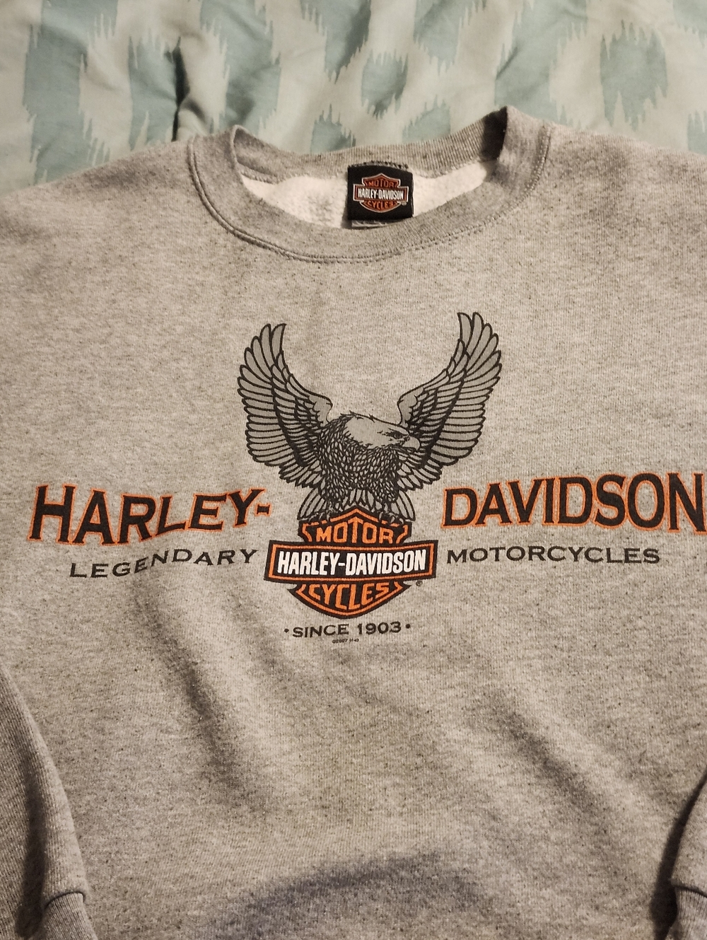 HARLEY DAVIDSON Mackie Oshawa Ontario Canada Crewneck Sweatshirt Men's Size L - Picture 2 of 9